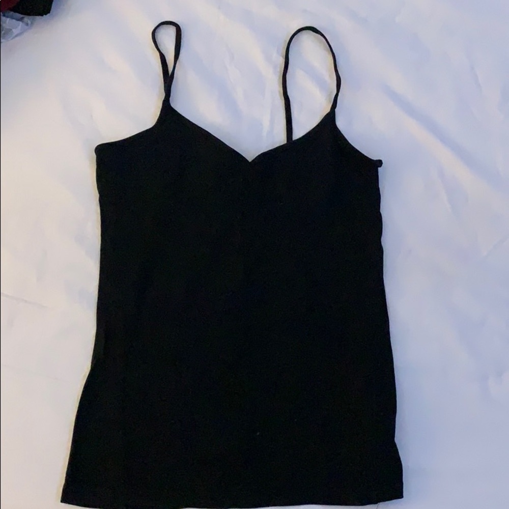 Black tank top